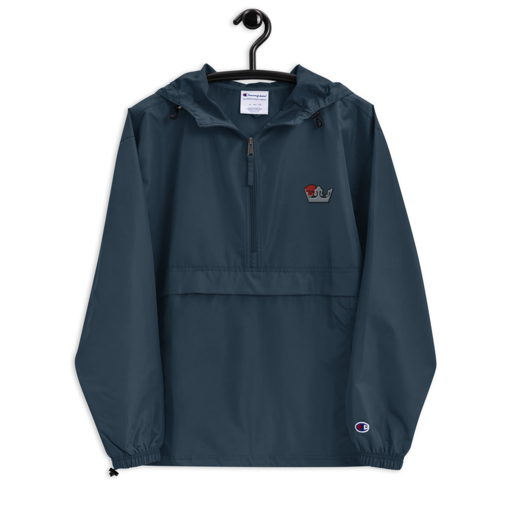 Crown Rose Embroidered Champion Packable Jacket